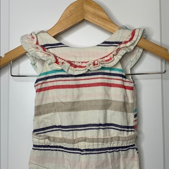 Girls OshKosh Striped Romper 12M - Picture 3 of 8